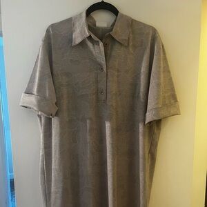 Dries Van Noten Gray Polo Shirt Short Sleeve